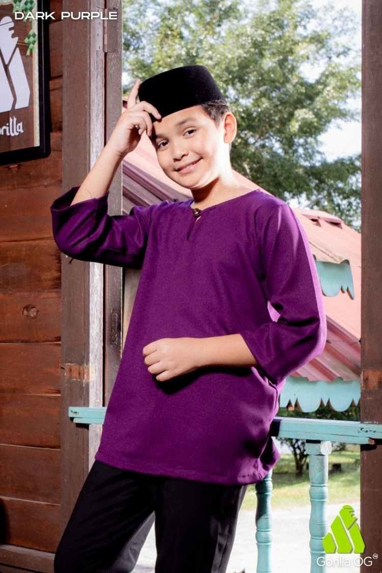 Dark Purple 3 Suku Kids Dark Purple for Boy - Image 1